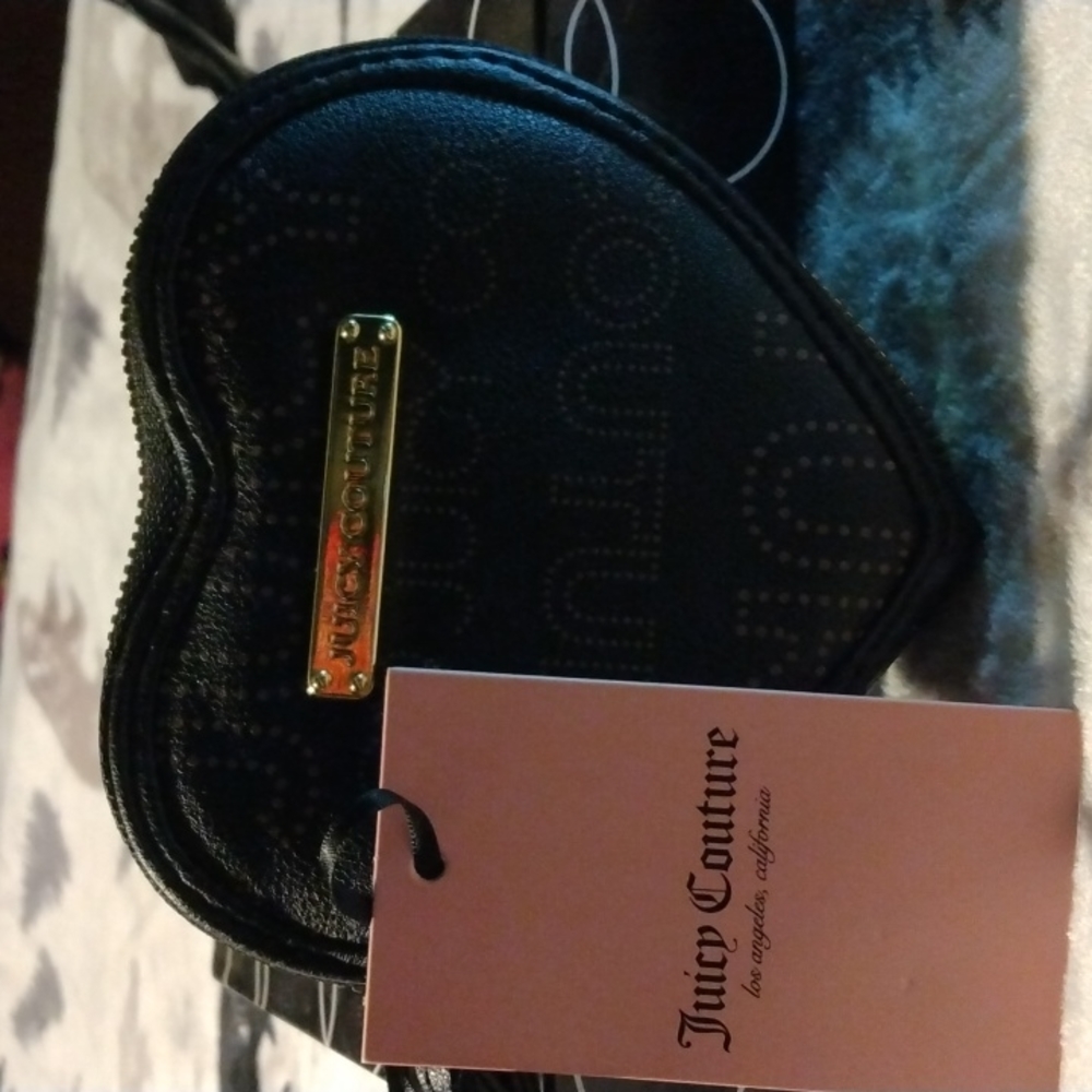 Juicy Couture Black Logo Coin Purse
